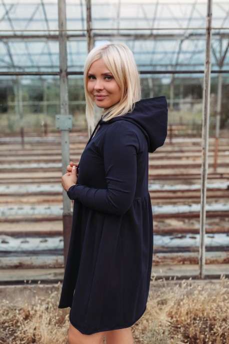 Sukienka HOODIE damska DARK NAVY