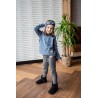 Legginsy dziecięce RIB dark melange