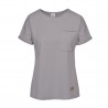 T-shirt POCKET damski grey