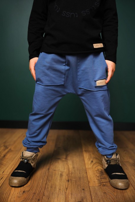 Spodnie BAGGY jeans blue