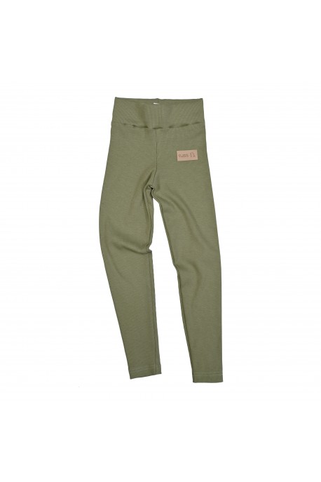 Leginsy RIB olive green