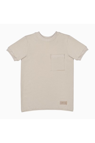 T-shirt dziecięcy POCKET all beige