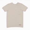 T-shirt dziecięcy POCKET all beige