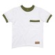 T-shirt dziecięcy POCKET olive green