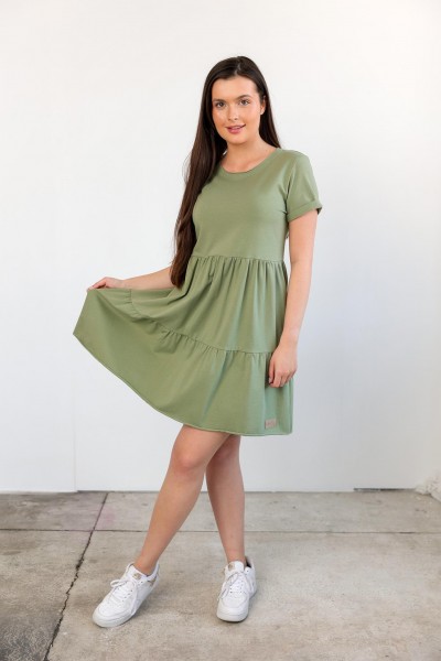 Sukienka damska Lea olive green FOREVER