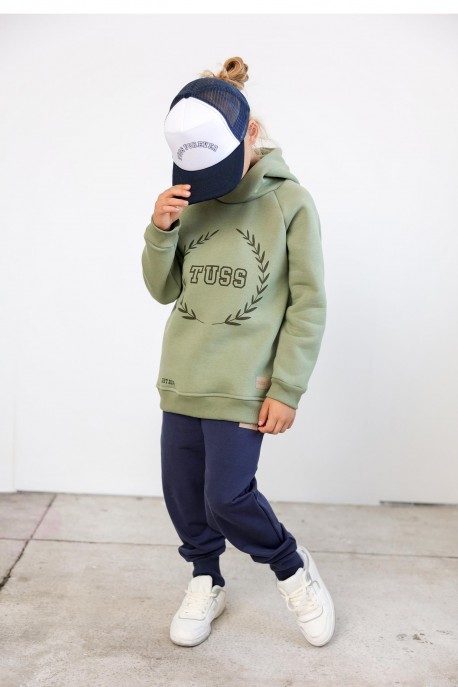 Bluza dziecięca hoodie olive TUSS FOREVER