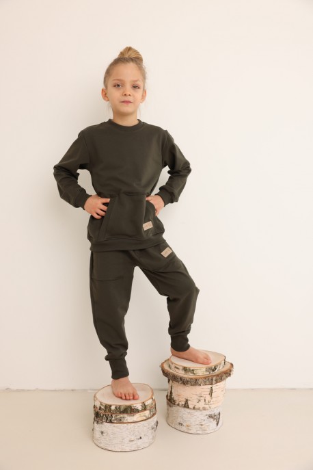 Bluza dziecięca POCKET khaki