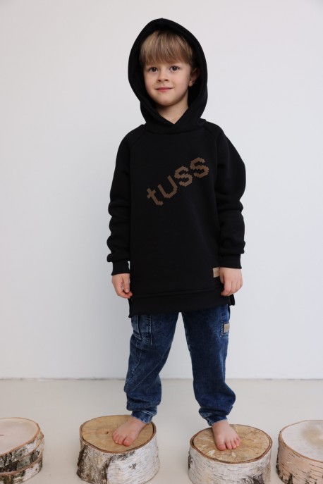 Bluza dziecięca hoodie TUSS black