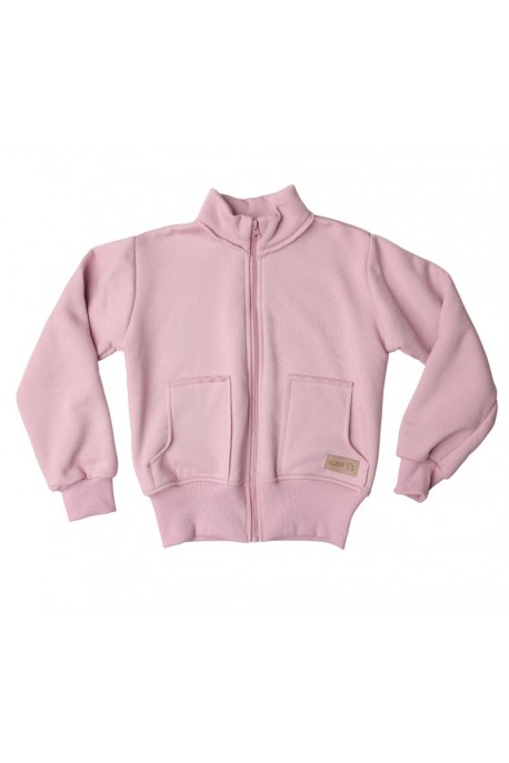 Bluza dziecięca ZIP COLLAR light pink