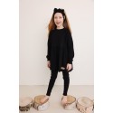 Leginsy dzieciece RIB black