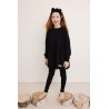 Leginsy dzieciece RIB black