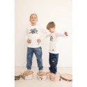 Spodnie dziecięce JEANS CARGO blue