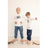 Spodnie dziecięce JEANS CARGO blue