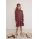 Sukienka dziecięca FRILLY rose brown