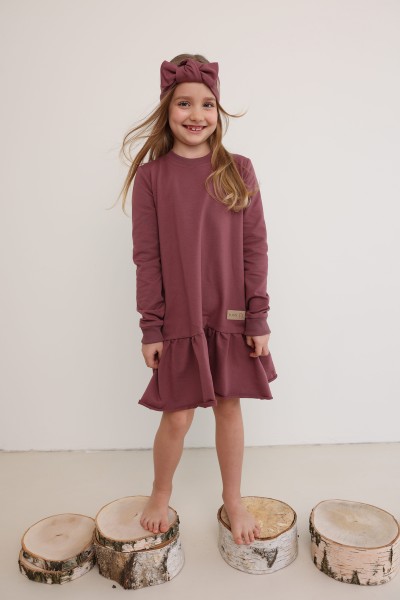 Sukienka dziecięca FRILLY rose brown