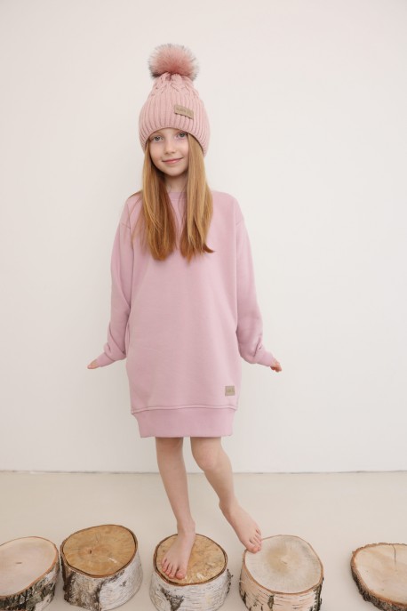 Sukienka dziecięca RIB light pink
