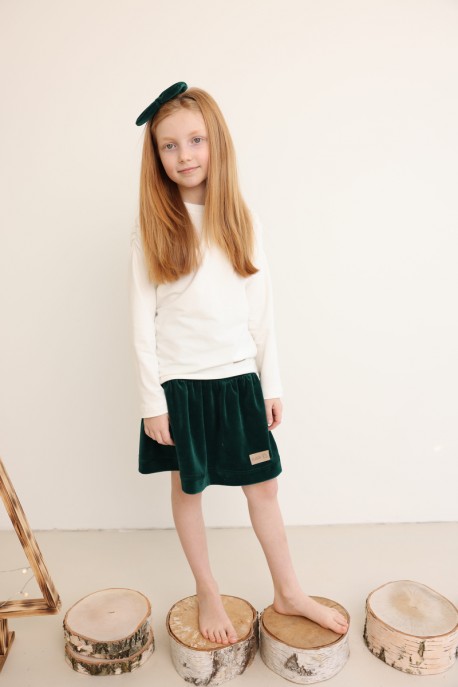 Spódniczka dziecięca VELVET green