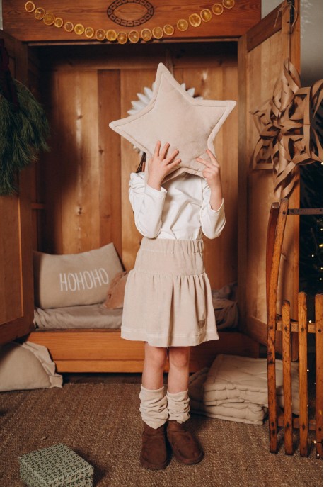Spódniczka dziecięca VELVET beige