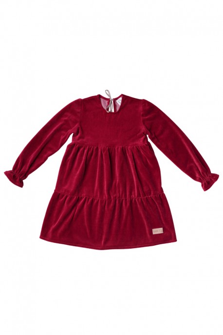 Sukienka dziecięca VELVET LEA red