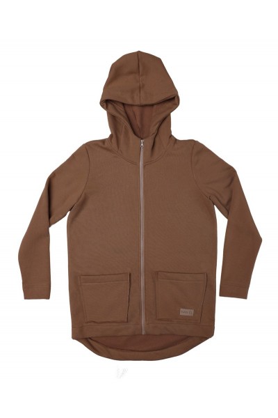 Bluza damska ZIP carmel THE BEST