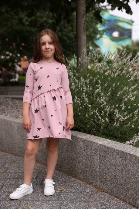 Sukienka CROSS star LIGHT PINK