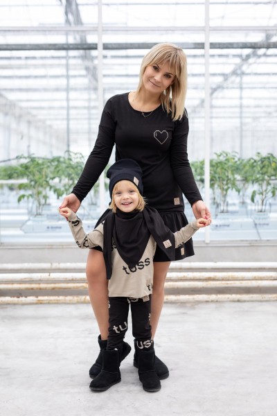 Longsleeve Heart beż