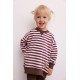 Bluza OVER paski CHOCO-PINK