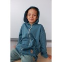Bluza dziecięca na zamek z kapturem ZIP BLUE