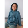 Bluza dziecięca na zamek z kapturem ZIP BLUE