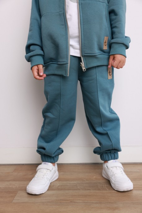 Spodnie ocieplane WINTER LOOSE blue