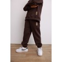 Spodnie ocieplane WINTER LOOSE choco