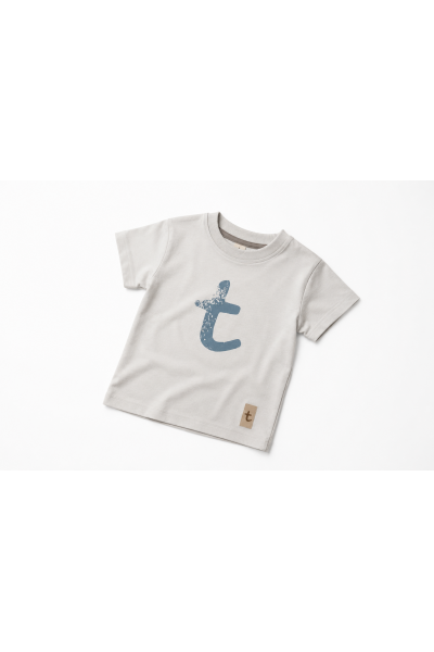 T-shirt dziecięcy GRAY z ,,t"