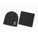 Czapka plus komin prążek GREEN