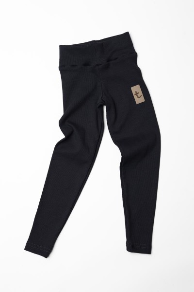 Legginsy dziecięce prążkowane RIB GREEN