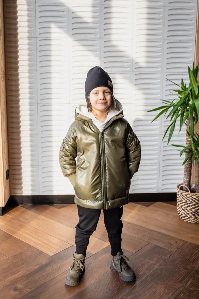 Kurtka dziecięca khaki